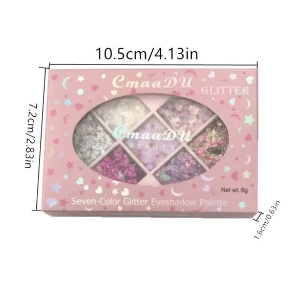 🎉Host Pick🎉 Seven Color Sequin Multipurpose Eyeshadow Palette - Picture 4 of 4